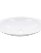 vidaXL Umývadlo z minerálneho/mramoroveho odliatku 593x351x107 cm biele