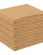 vidaXL Uterák na stôl 5 ks Béžová Priem. 180 cm Polyester Okrúhly