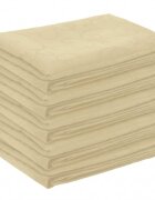 vidaXL Uterák na stôl 5 ks Krémovo biela 110 x 140 cm Obdĺžnikový
