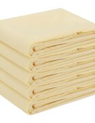 vidaXL Uterák na stôl 5 ks Krémovo biela Priem. 180 cm Polyester