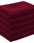 vidaXL Uterák na stôl 5 ks Víno červené 110 x 140 cm Obdĺžnikový