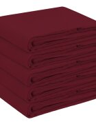 vidaXL Uterák na stôl 5 ks Víno červené 160 x 220 cm Polyester Oválny