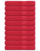 vidaXL Uteráky FROGN 10 ks červené 100x200 cm 360 g/m²