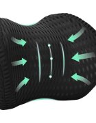 vidaXL Vankúš na krk 305 x 215 x 13 cm Mäkký Pamäťová pena Čierna