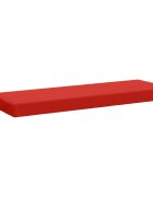 vidaXL Vankúš na lavičku SOEST 100% polyester Červená 120 x 40 x 8 cm