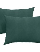 vidaXL Vankúše na pohovku 2 pcs Tmavozelená 70 x 50 cm