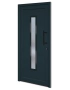 vidaXL Vchodové dvere antracitové 98x208 cm PVC
