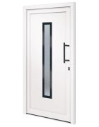 vidaXL Vchodové dvere biele 108x208 cm PVC