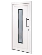 vidaXL Vchodové dvere biele 98x208 cm PVC