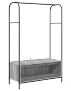vidaXL Vešiak na oblečenie Sivá 100 x 44 x 160 cm Kompozitné drevo