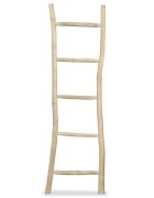 vidaXL Vešiak na uteráky rebrík s 5 priečkami teakové drevo 45x150 cm prírodná