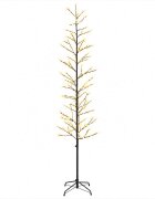 vidaXL Vianočná mikro breza Čierna 240 cm Oceľ 675 LED