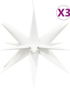 vidaXL Vianočné svetlá s LED 3 ks skladacie biele 100 cm
