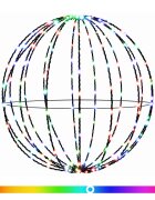 vidaXL Vianočný špic 192 LED RGB Priemer 60 x 63 cm