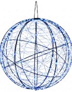 vidaXL Vianočný špic 500 LED Modrá Priemer 40 x 42 cm
