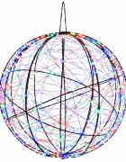 vidaXL Vianočný špic 500 LED Viac farieb Priemer 40 x 42 cm