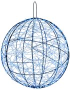 vidaXL Vianočný špic 950 LED Modrá Priemer 60 x 63 cm