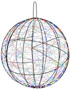 vidaXL Vianočný špic 950 LED Viac farieb Priemer 60 x 63 cm