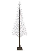 vidaXL Vianočný stromček v tvare hviezdice Hnedá 240 cm Plast 688 LED