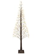 vidaXL Vianočný stromček v tvare hviezdice Hnedá 240 cm Plast 688 LED