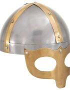 vidaXL Vikingská prilba pre LARP starožitná replika strieborná oceľ