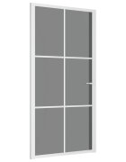 vidaXL Vnútorné dvere 1025x2015 cm biele ESG sklo a hliník