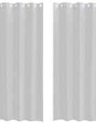 vidaXL Voile záclona 2 ks Svetlosivá 245 x 140 cm Polyester