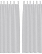 vidaXL Voile záclona 2 ks Svetlosivá 260 x 140 cm Polyester