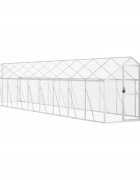 vidaXL Voliéra strieborná 179x10x185 m hliník