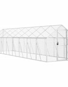 vidaXL Voliéra strieborná 179x8x185 m hliník