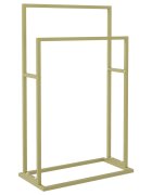 vidaXL Voľne stojaci stojan na uteráky zlatý 48x24x785 cm železo
