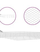 vidaXL Vonkajší koterec pre psov so strechou striebor. 12x12x25m oceľ