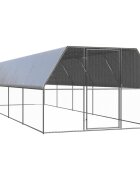 vidaXL Vonkajšia klietka pre sliepky 3x10x2 m pozinkovaná oceľ