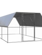 vidaXL Vonkajšia klietka pre sliepky 3x6x2 m pozinkovaná oceľ