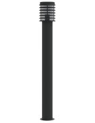 vidaXL Vonkajšia stojaca lampa čierna 110 cm nehrdzavejúca oceľ