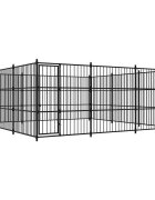 vidaXL Vonkajšia voliéra pre psy 450x450x185 cm