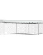 vidaXL Vonkajšia voliéra pre psy so strechou 76x38x23 m