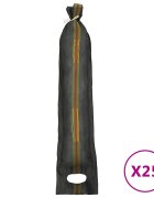 vidaXL Vrecia na piesok 25 ks tmavo zelené 103x25 cm HDPE