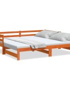 vidaXL Vysúvacia denná posteľ voskovohnedá 80x200 cm masívna borovica