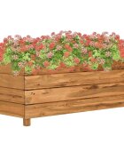 vidaXL Vyvýšený záhon 100x40x38 cm recyklované tíkové drevo a oceľ