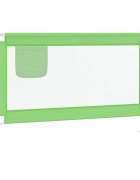 vidaXL Zábrana na detskú posteľ zelená 120x25 cm látka