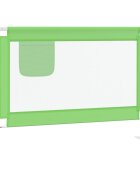 vidaXL Zábrana na detskú posteľ zelená 90x25 cm látka