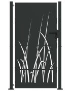 vidaXL Záhradná brána 110 x 205 cm Povrchovo upravená oceľ Zamykateľné