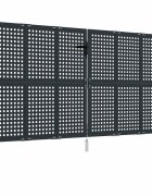 vidaXL Záhradná brána antracitová 300x125 cm oceľová