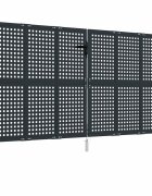 vidaXL Záhradná brána antracitová 300x150 cm oceľová