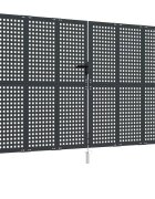 vidaXL Záhradná brána antracitová 300x200 cm oceľová