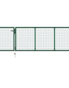 vidaXL Záhradná brána oceľová 350x100 cm zelená