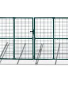 vidaXL Záhradná brána s pletivom plot dvere stena mreža 300x200 cm