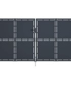vidaXL Záhradná brána z ocele 300x175 cm antracitová