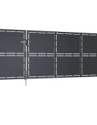 vidaXL Záhradná brána z ocele 350x125 cm antracitová